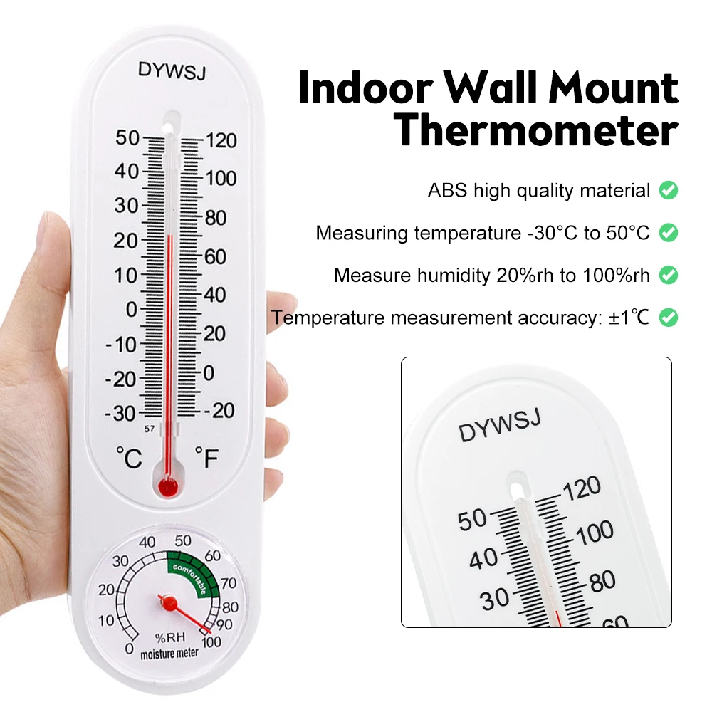 Настенный термометр от-30 ℃ до 50 ℃ в помещении, на открытом воздухе, в Саду, в Гараже, в офисе, Подвесной Регистратор, инструмент для измерения температуры