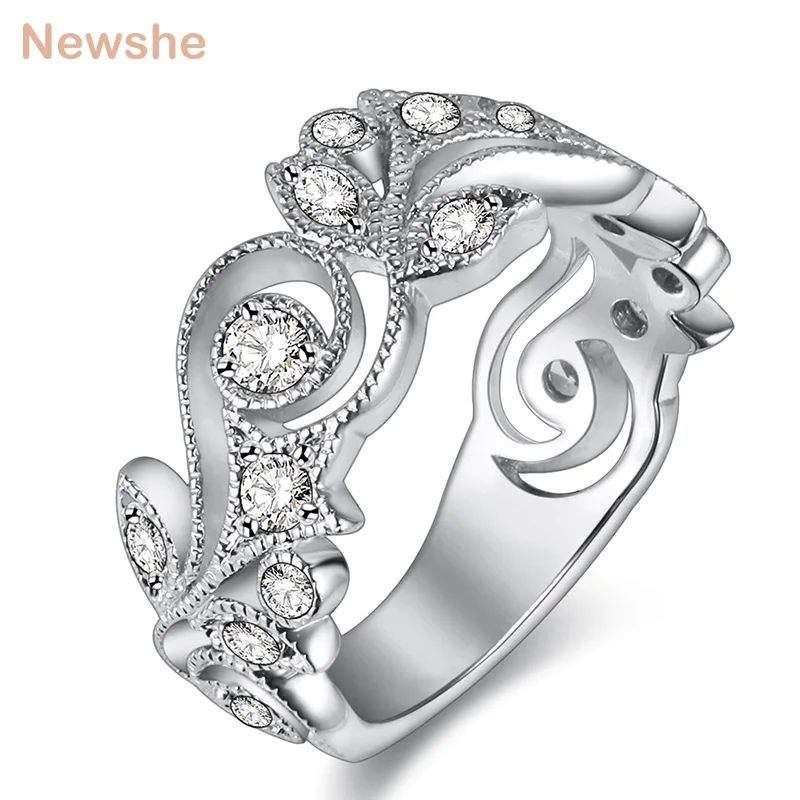 Новинка, уникальный дизайн, Посеребренное Свадебное Обручальное кольцо для женщин, модные ювелирные изделия 0.2 Ct AAA CZ